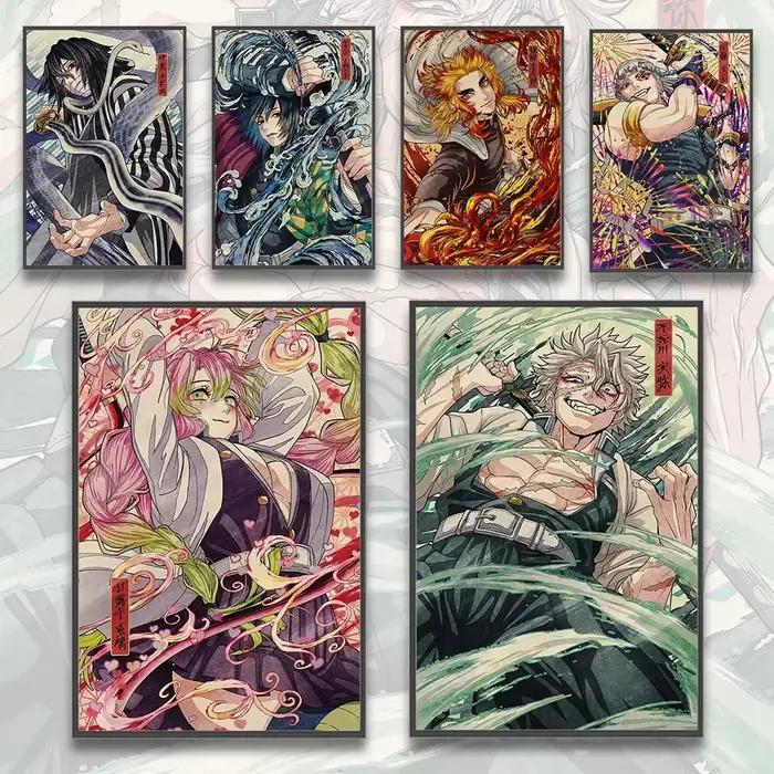 Affiche auto-adhésive Demon Slayer Hashira