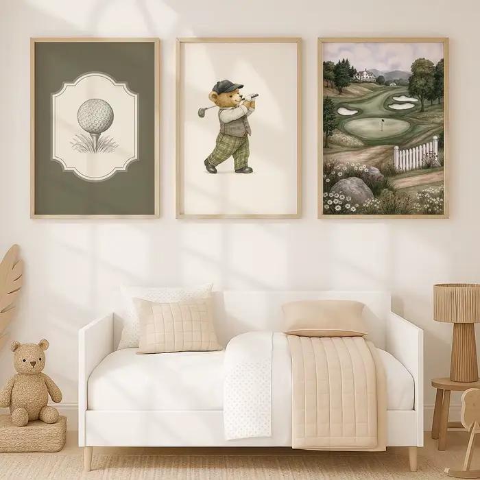 Affiches murales de Golf Vintage