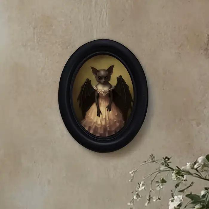 1 décoration murale de chauve-souris de style gothique sombre