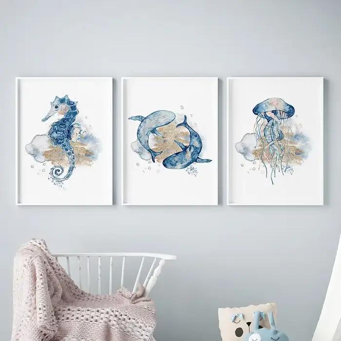 Affiches murales nordiques pour chambre d'enfant