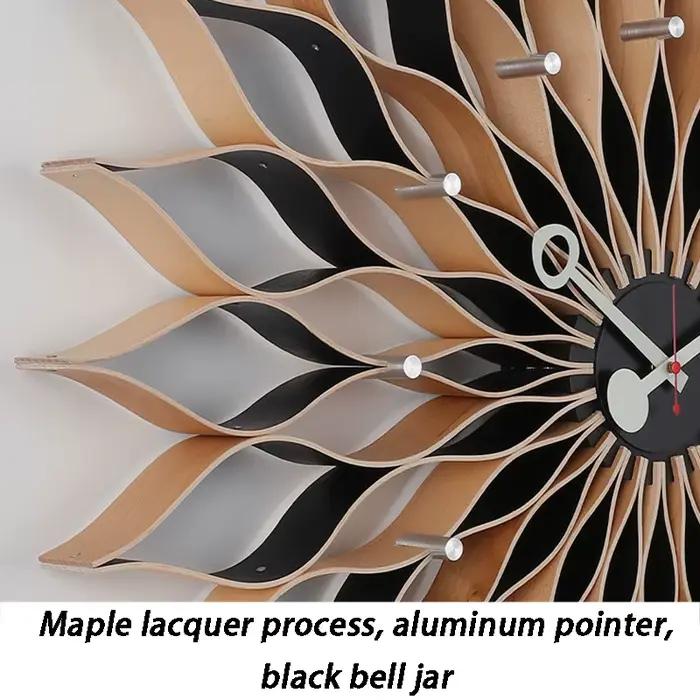 Horloge murale tournesol créative