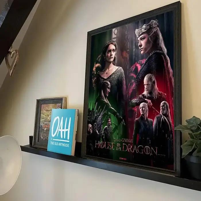 Affiche de film Game Of T-ThroneS W-Western D-Dragon