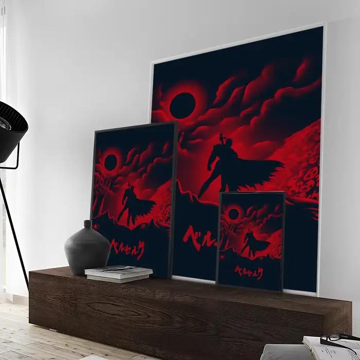 Affiches de films classiques d'anime japonais Berserk