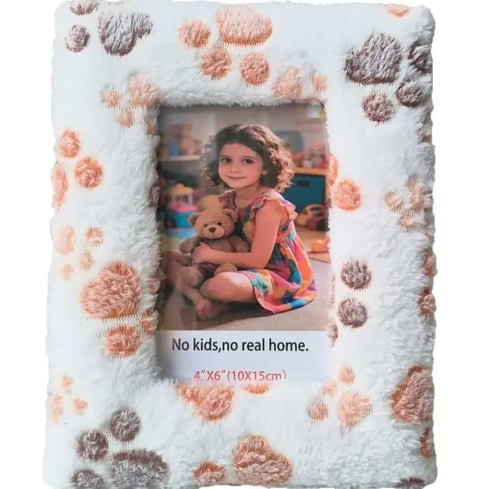 Cadre photo cœur patte de chiot créatif 6/7/8 pouces