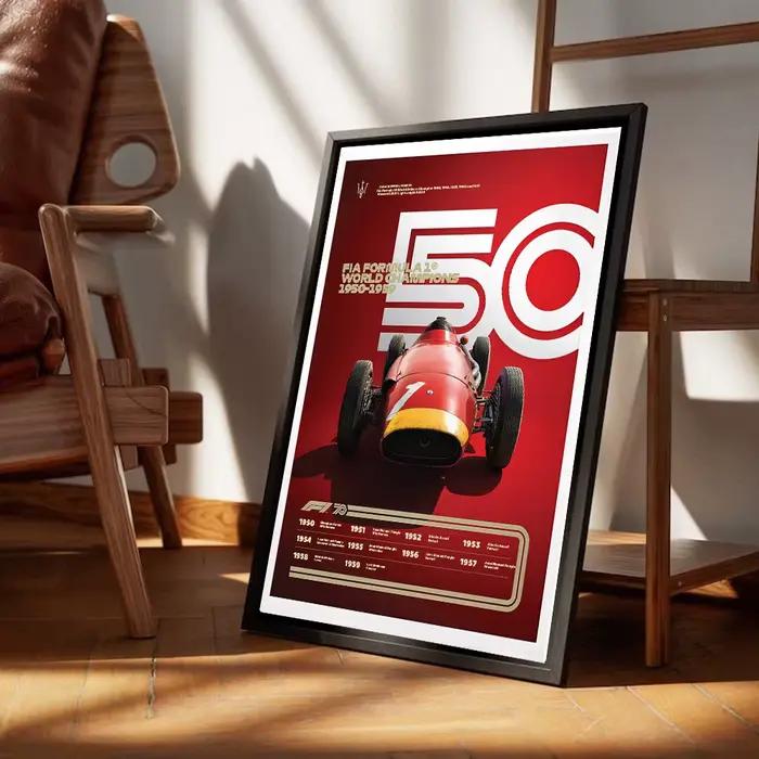 Affiches de course Vintage de formule 1