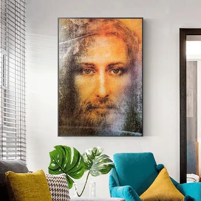 Affiche imprimée visage réel de jésus-Christ