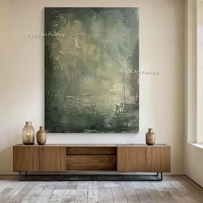 Peinture à l'huile épaisse abstraite peinte à la main