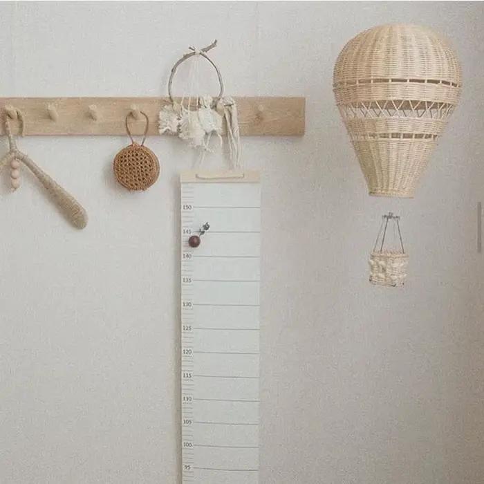 Décor de ballon à Air chaud en rotin tissé à la main