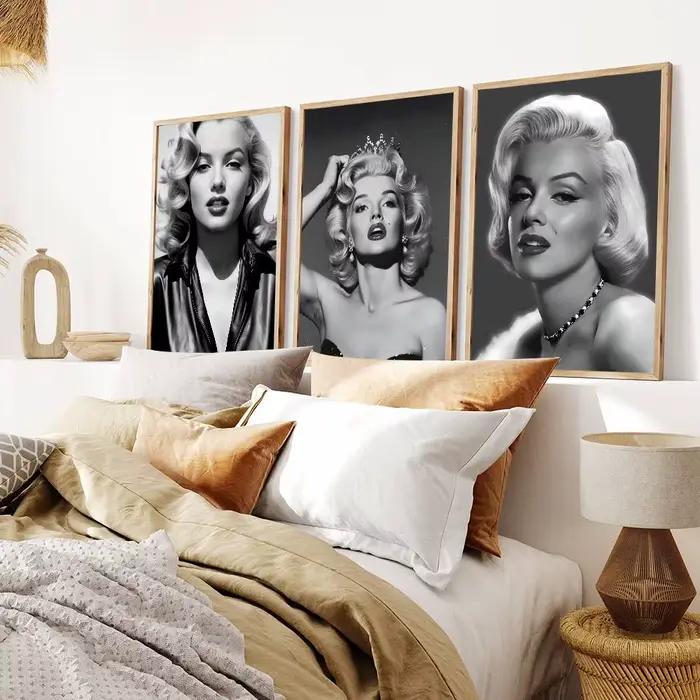 Affiche murale adhésive Marilyn Monroe sur toile