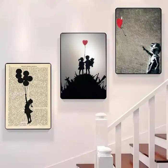 Banksy – affiche sur toile de calligraphie