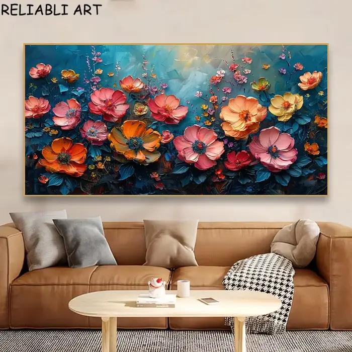Affiche et imprimés de fleurs colorées