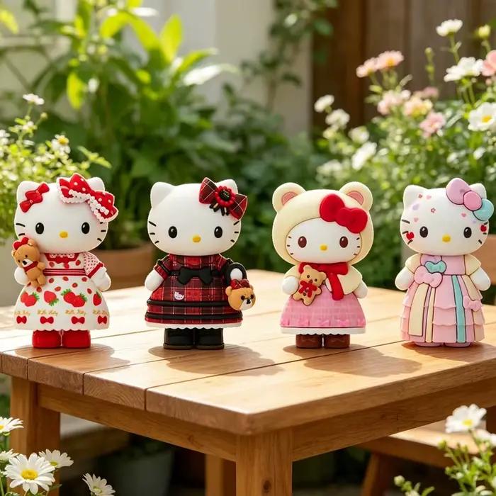 Figurine de collection Kawaii Chat Kt mignon