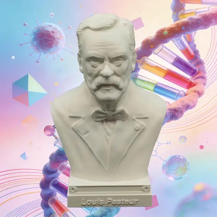 10 cm 15 cm 25 cm biologie et chimiste Darwin Mendeleev Pasteur Mendel Fleming Figure Statue 3D imprimé résine Figurines modèles