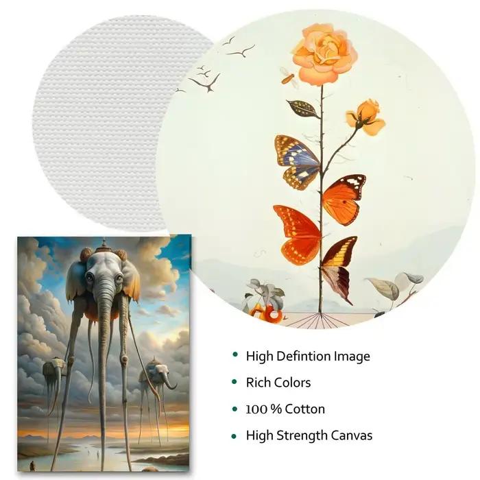 Salvador Dali surréalisme peinture abstraite calligraphie HD toile affiche sans plis étanche tout l'espace décor mural