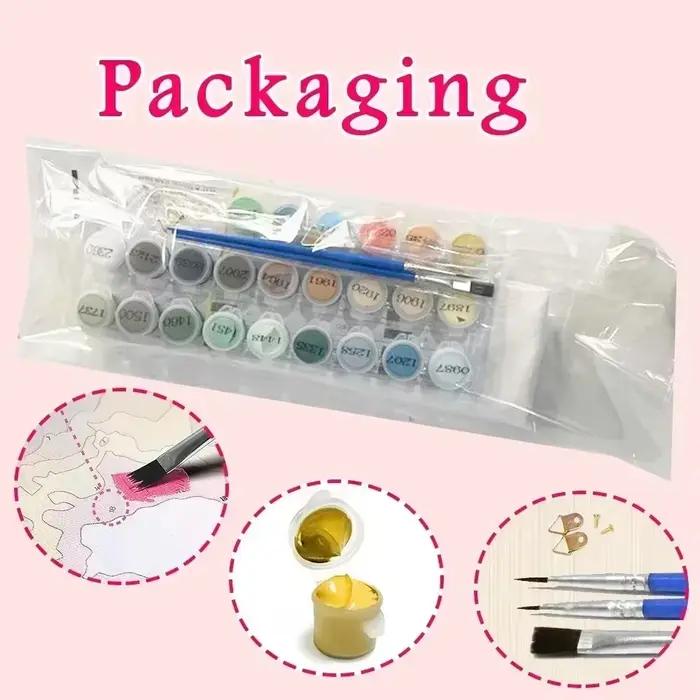 Kits de peinture par numéros colorés : Chats au salon – Peinture à l'huile numérique DIY pour animaux, décoration murale à colorier à la main pour la maison