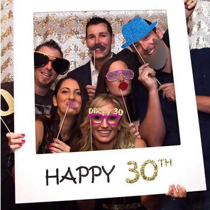1/16/18/21/30/40/50/60ème 2019 cadre Photo papier photos joyeux anniversaire