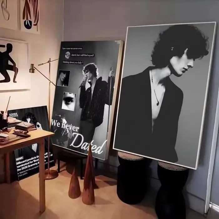 Affiche de chanteur s-ombr en papier imprimé