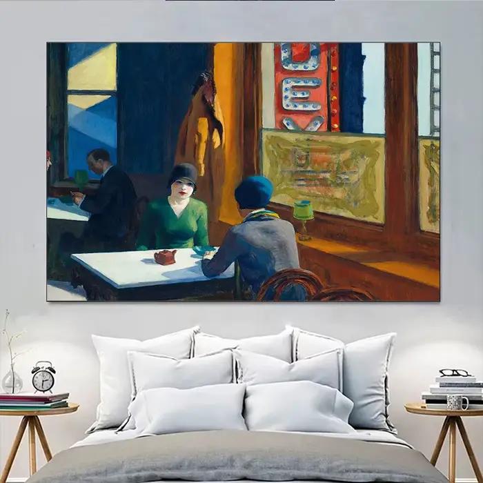 Célèbre peintre Edward Hopper exposition réalisme meubles maison musée artiste beaux affiches d'art toile peintures mur