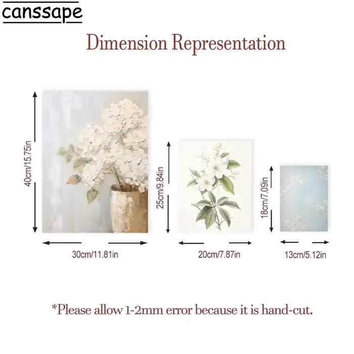Peinture à l'huile de fleur blanche pour la décoration de salon