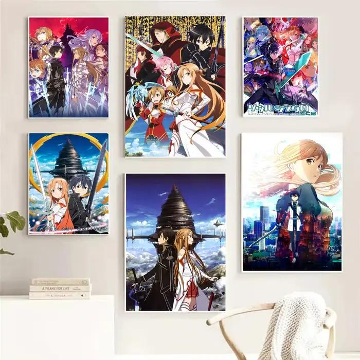S-Sword Art O-Online SAO peinture calligraphie HD toile