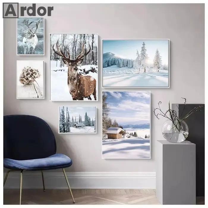 Toile d'art mural avec cerf