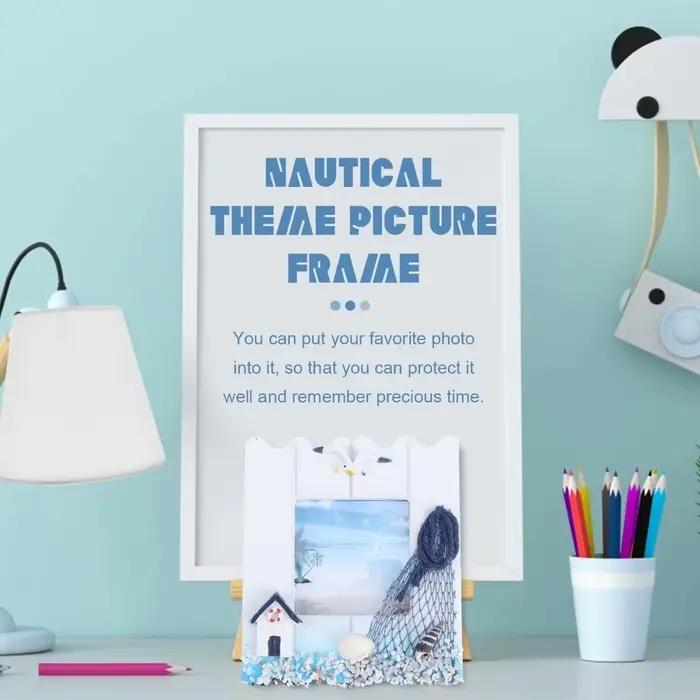 Cadre photo suspendu sur le thème nautique