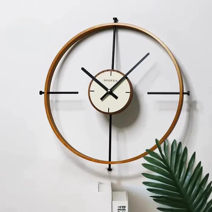 Horloge nordique, horloge murale de salon