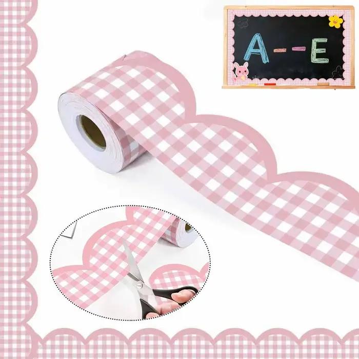 Nouvelles bordures autocollantes roses pour affiches