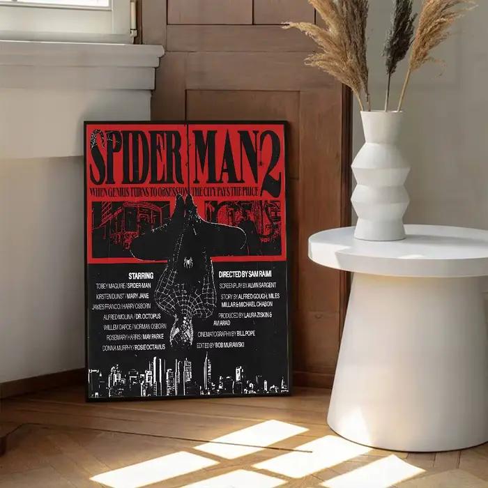 Affiches autocollantes de dessins animés Spider-Man