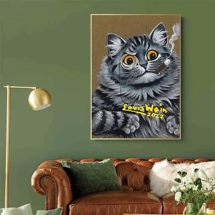 Célèbre portrait de chat de Louis Wain