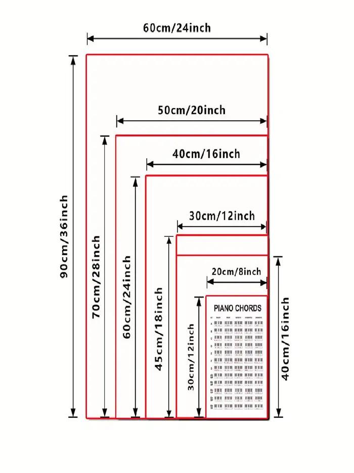 Diagramme d'accords de piano pour enseignant