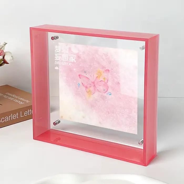 Cadre Photo flottant en acrylique de couleur superbe