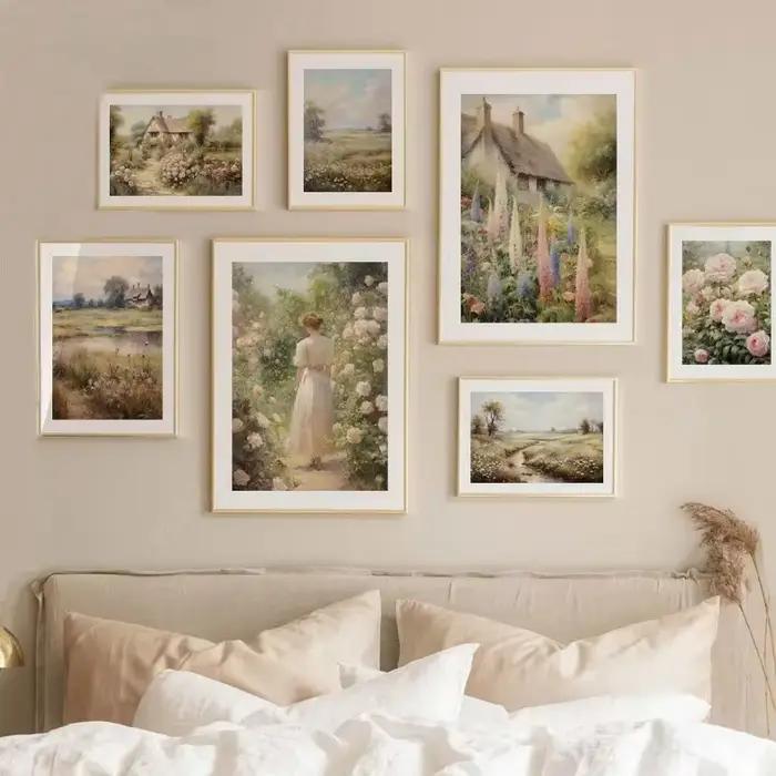 Peinture à l'huile d'art vintage du 19ème siècle
