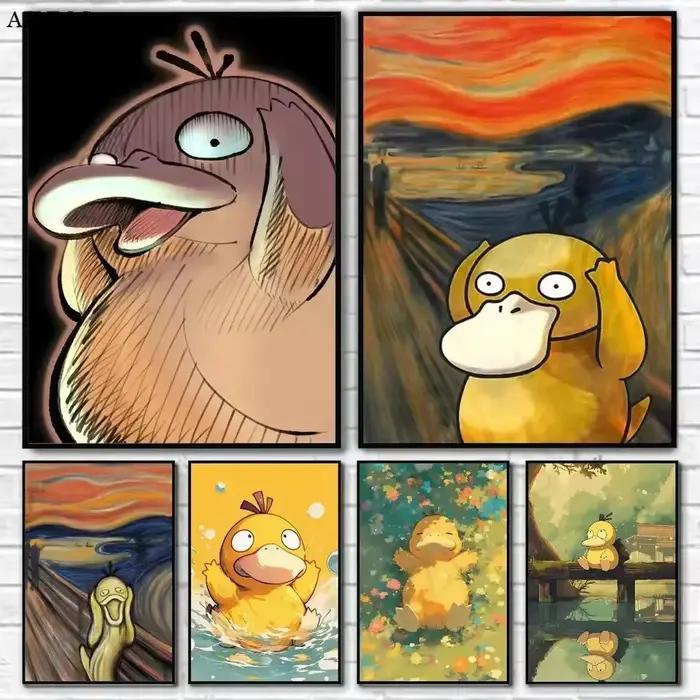 Affiches classiques Pokemon de dessin animé japonais