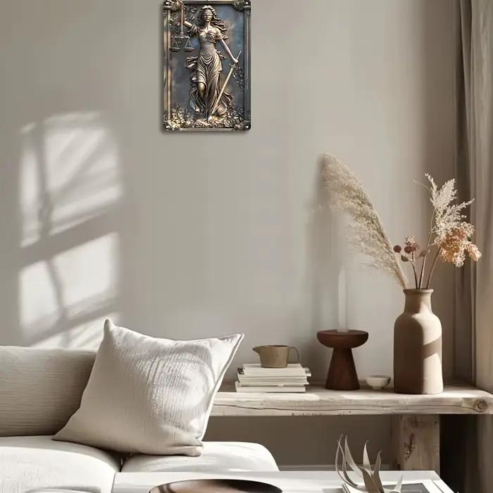 Plaque Murale Vintage en Aluminium