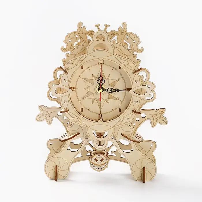 Horloge hibou 3D Puzzle en bois