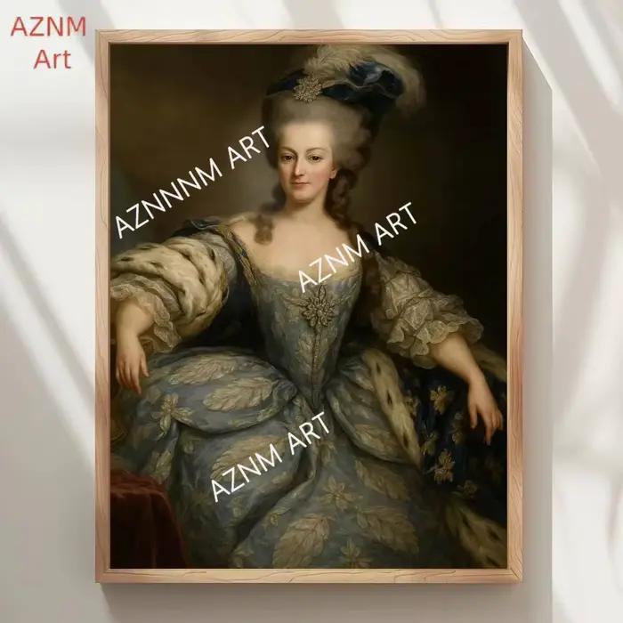 Affiche de peinture à l'huile Marie Antoinette
