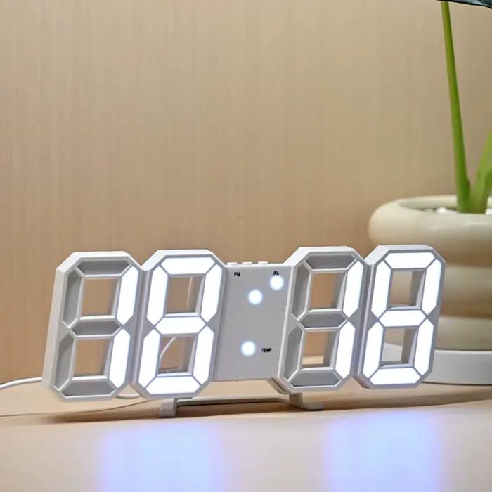 Horloge numérique LED 3D