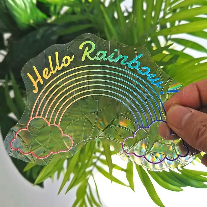 Autocollants de fenêtre en verre auto-adhésifs en PVC
