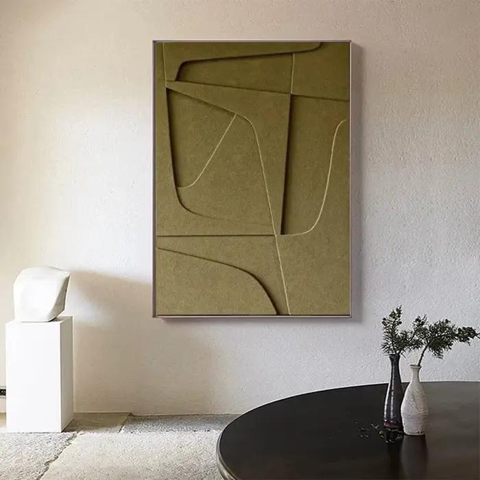 Toile de peinture géométrique effet nordique 3D