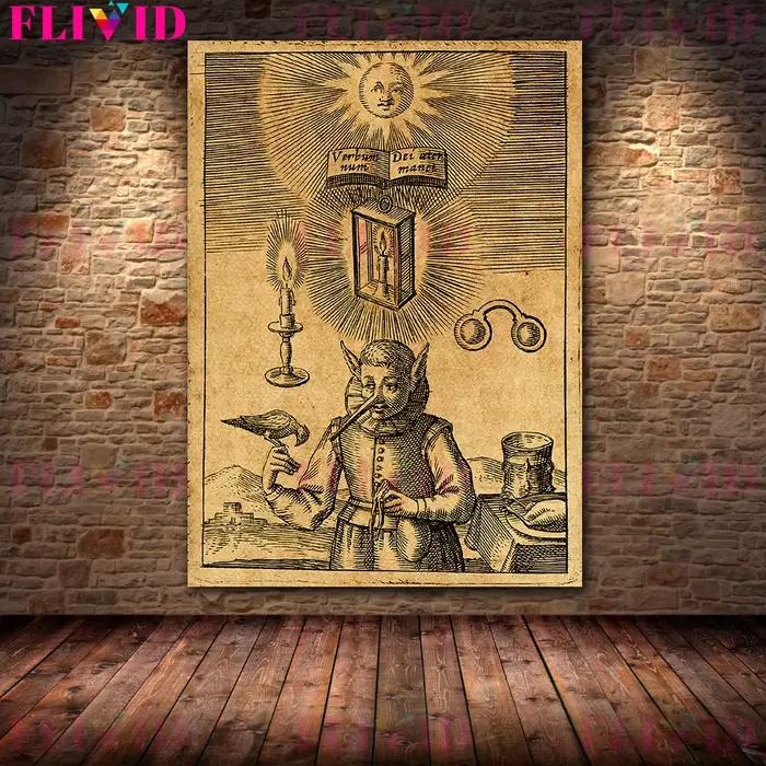 Affiche et imprimés d'art rétro mystérieux