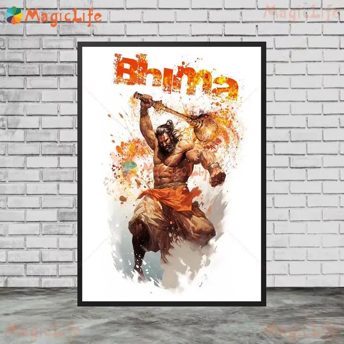 Mythologie de Religion indienne dieu Shiva hindouisme, images murales pour salon, affiche de dessin animé, peinture sur toile d'art mural sans cadre