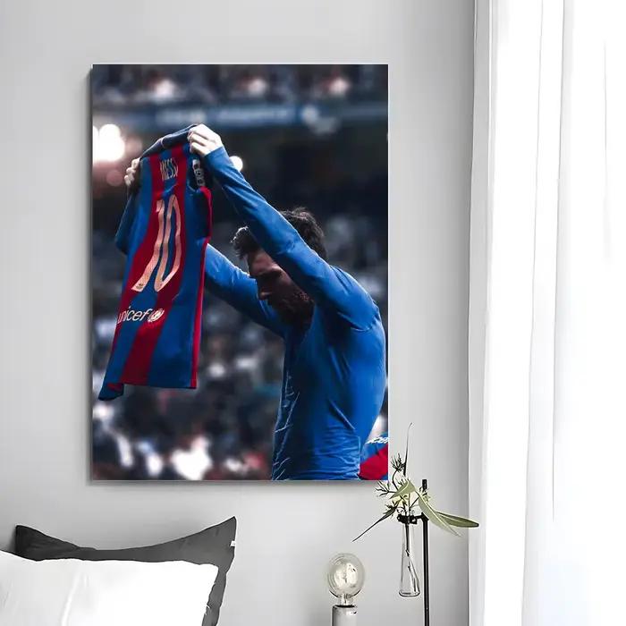 Affiche autocollante de la star du football L-Lionel M-Messi