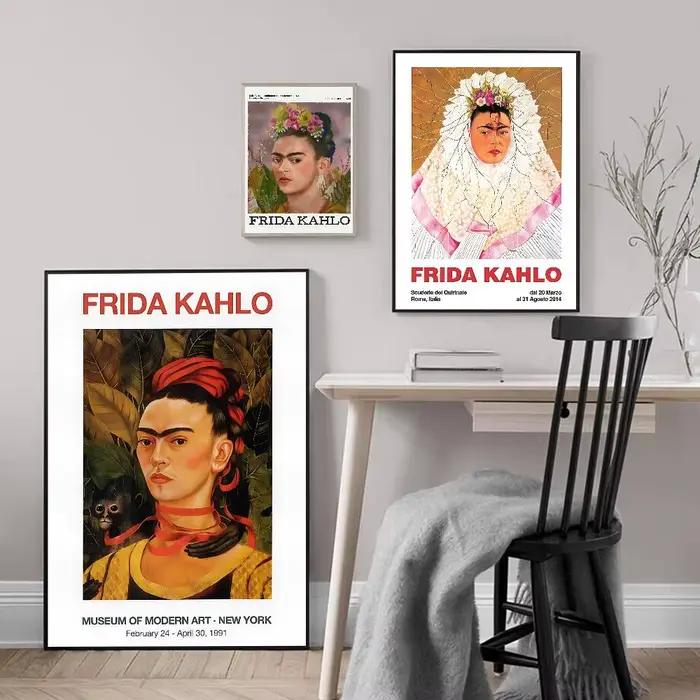 F-Frida K-Kahlo affiche imprimée A5 A4 A3 A2 décor d'art mural pour chambre bureau cadeau pour les Fans