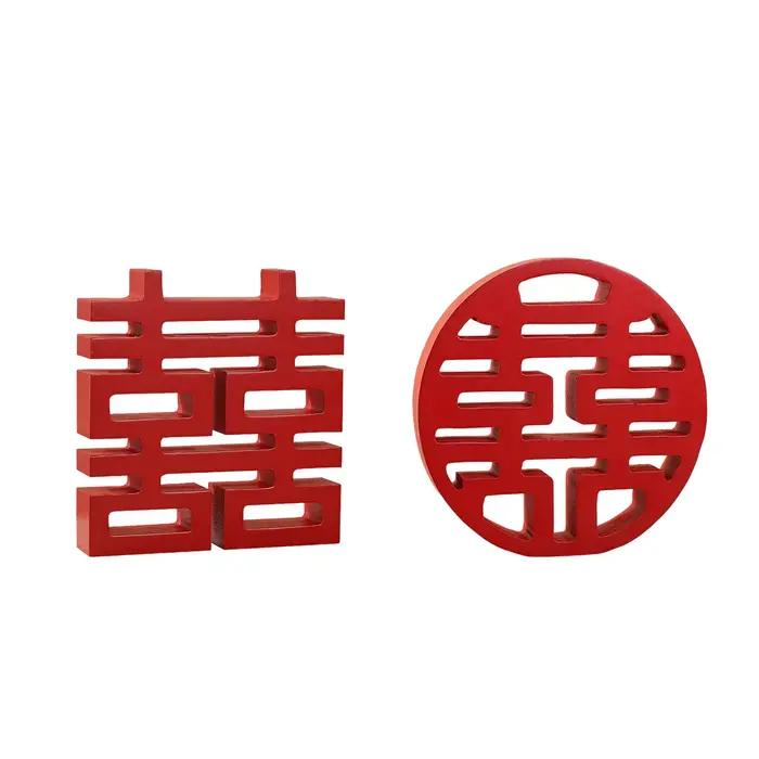 Tradition chinoise rouge heureux