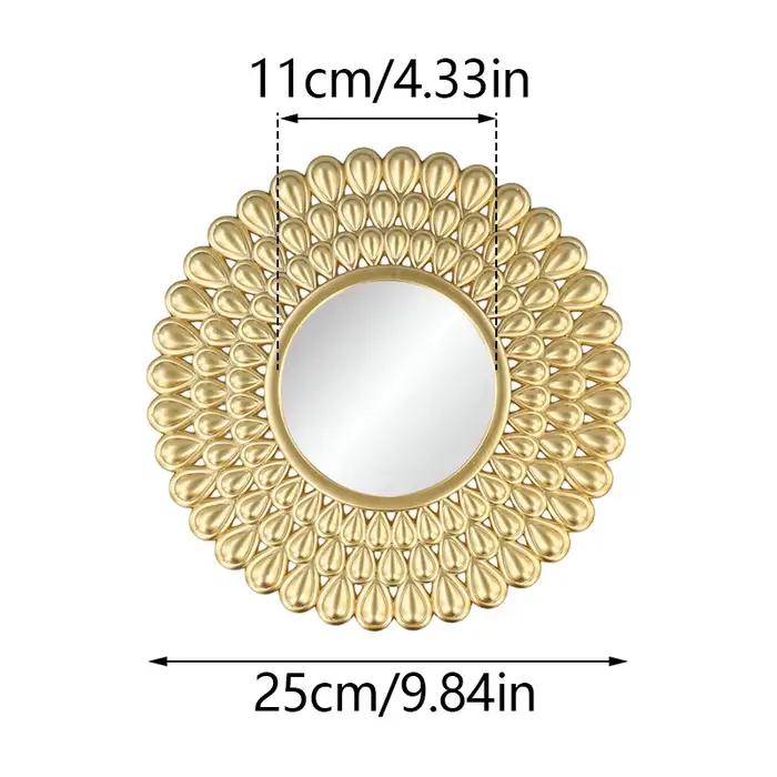 Miroir décoratif moderne à cadre doré