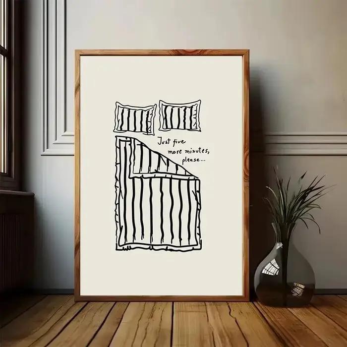 Peinture sur toile Just Five More Minutes