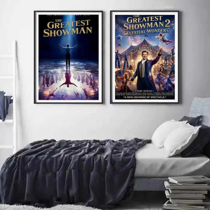 Affiche décorative murale du film T-The Greatest Showman, pour salons, chambres à coucher, bars et cafés, décoration de maison élégante, cadeau