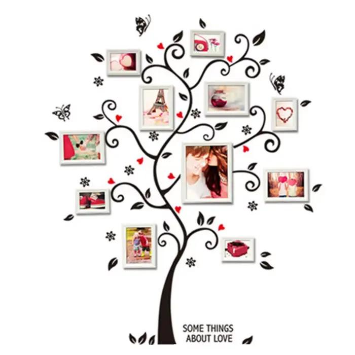 Autocollant mural arbre pour cadre Photo familial