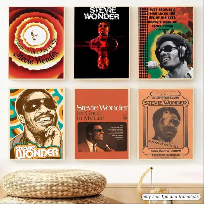 Affiche autocollante S-Stevie Wonder